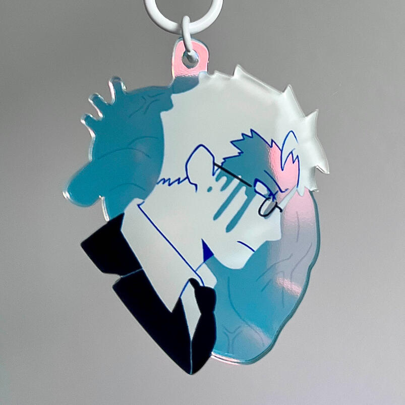 Shin Dorohedoro rainbow holo keychain