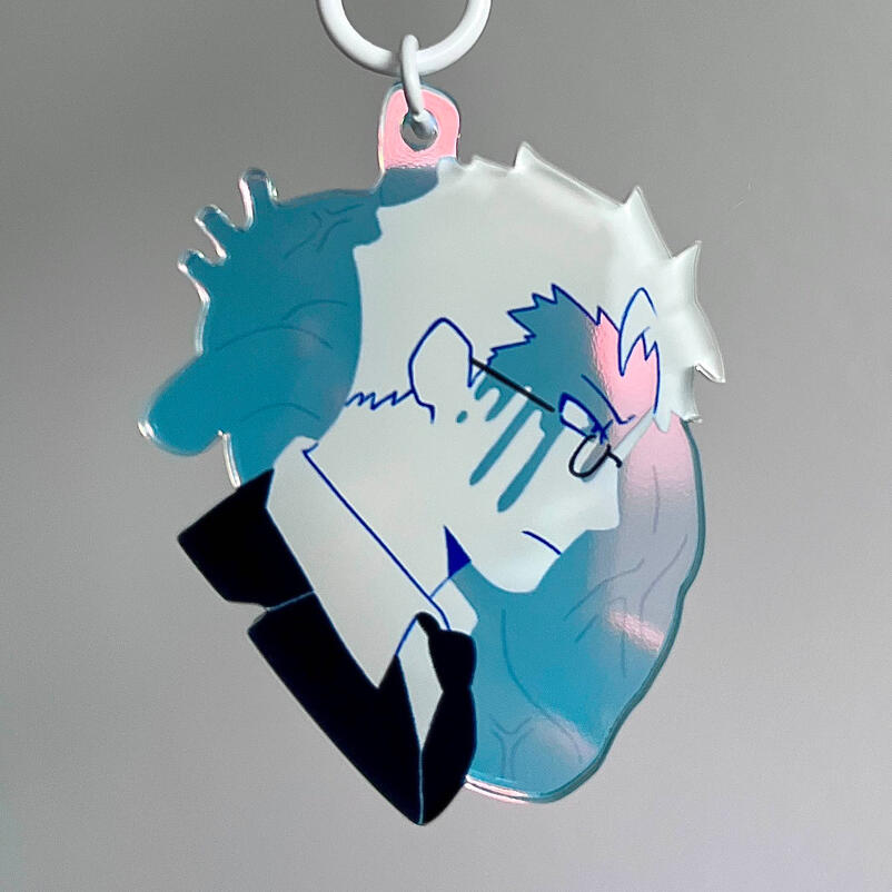 Shin Dorohedoro rainbow holo keychain