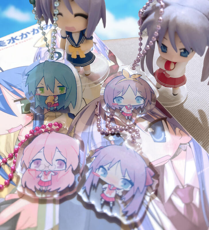 Lucky Star acrylic keychain