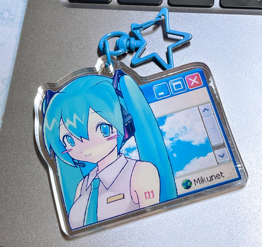 Mirror Keychain: Miku