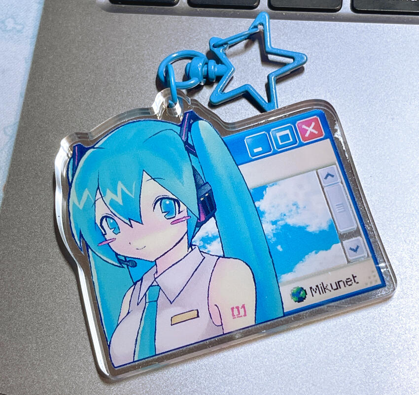 Mirror Keychain: Miku