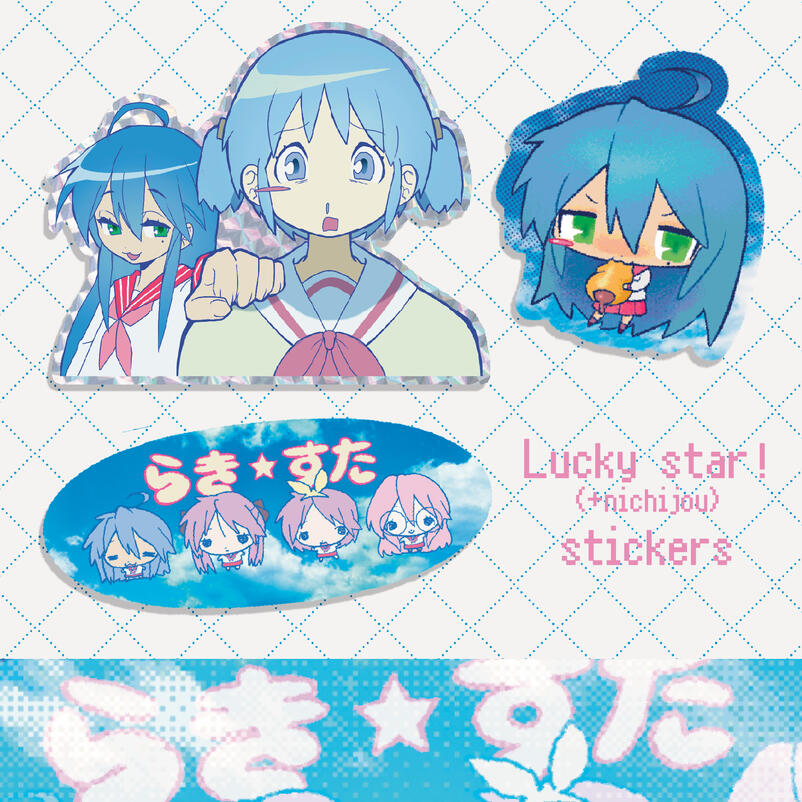 Lucky Star + Nichijou stickers