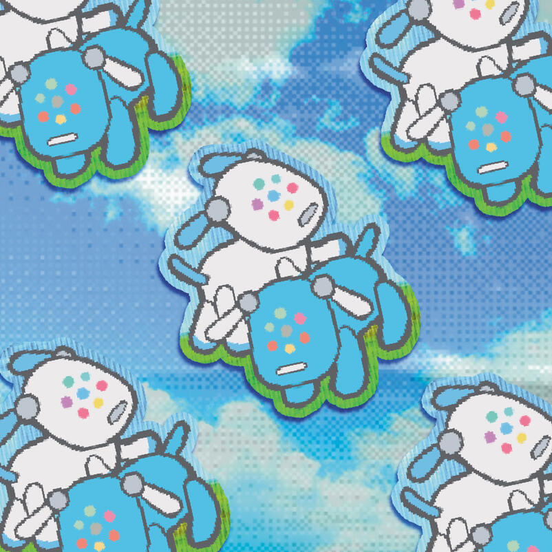 iDog holo sticker